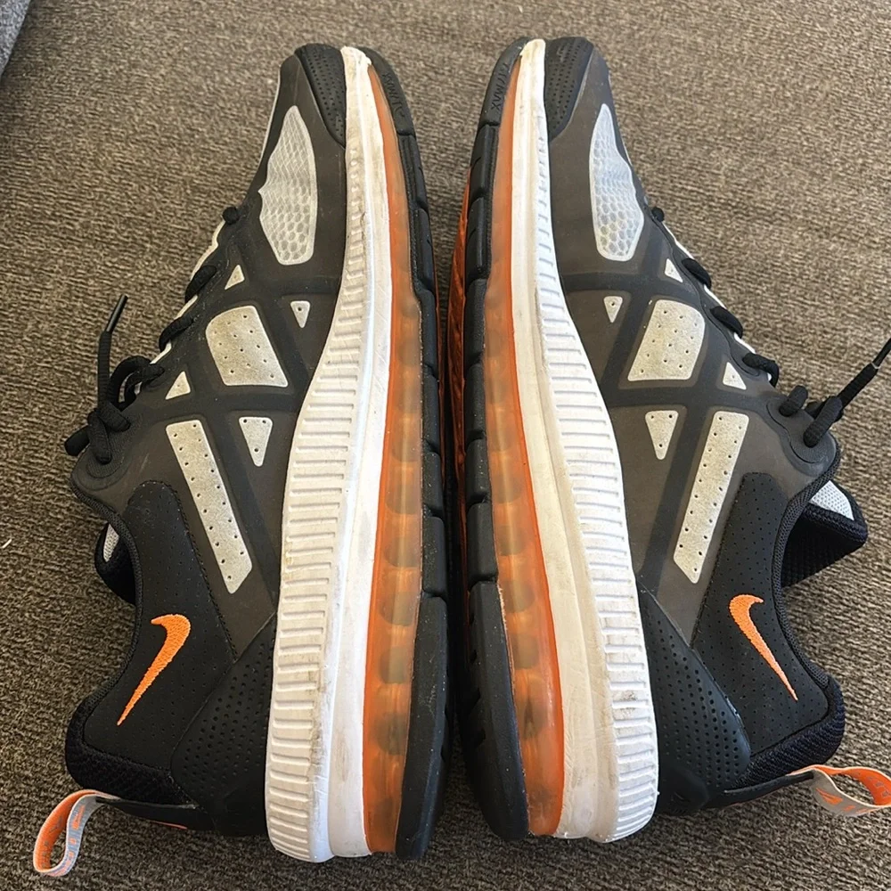 Nike Air Max Genome Gray & Black Bright Mango CW1648-004 Airmax Running Sneakers